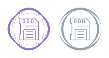 sd-kaart vector pictogram