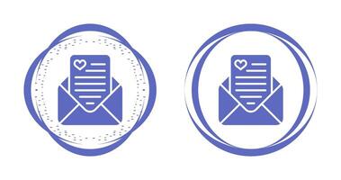 liefdesbrief vector pictogram