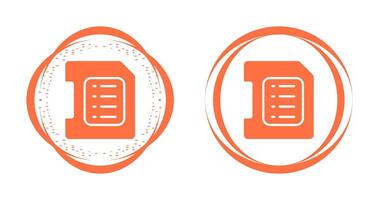 sd-kaart vector pictogram