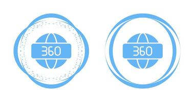 360 graden vector icoon