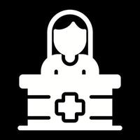 receptioniste vector icon