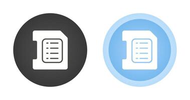 sd-kaart vector pictogram