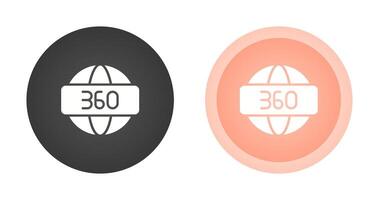 360 graden vector icoon