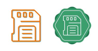 sd-kaart vector pictogram