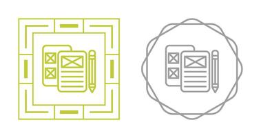 laag trouw prototyping vector icoon