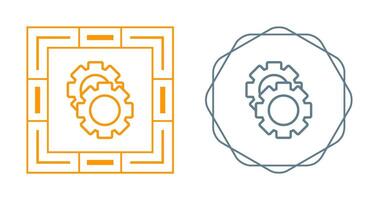 tandwiel vector pictogram