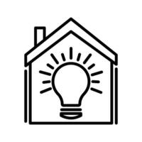 lamp vector pictogram