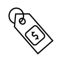 dollar label vector icoon