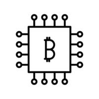 bitcoin spaander vector icoon