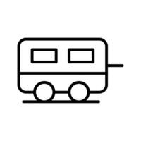 caravan vector pictogram