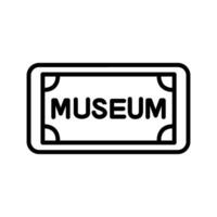 museum label vector icoon