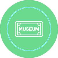 museum label vector icoon