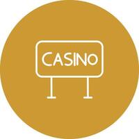 casino teken vector icoon