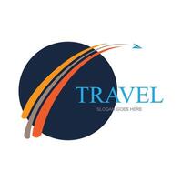 vector logo ontwerp sjabloon voor luchtvaartmaatschappij, vliegmaatschappij ticket, reizen agentschap