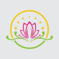 vector lotus bloem ontwerp voor spa, yoga klas, hotel en toevlucht