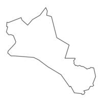 bieh staat kaart, administratief divisie van zuiden Soedan. vector illustratie.