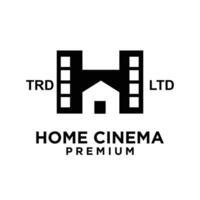 huis huis studio film bioscoop video logo icoon ontwerp illustratie vector