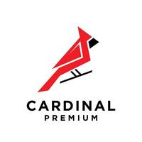 kardinaal vogel modern gemakkelijk logo ontwerp vector