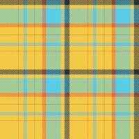 Schotse ruit Schotland naadloos plaid patroon vector. retro achtergrond kleding stof. wijnoogst controleren kleur plein meetkundig textuur. vector