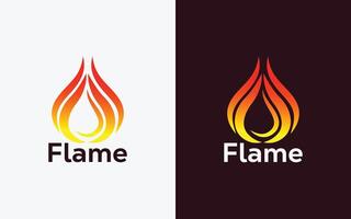 minimalistische brand vlam logo ontwerp vector sjabloon. modern kleurrijk brand vlam vector. kam, engels logo.