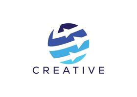 minimalistische pijl omhoog vector logo ontwerp sjabloon. creatief modern bedrijf groei pijl logo