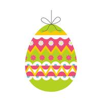 wijnoogst Pasen ei ontwerp. gelukkig Pasen ei ontwerp. illustratie vector vlak ontwerp. Pasen eieren met verschillend texturen Aan een wit achtergrond.