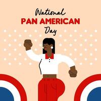 pan Amerikaans dag illustratie achtergrond vector