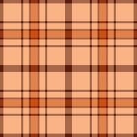 partij Schotse ruit plaid naadloos, dogtooth controleren achtergrond patroon. meubilair vector textiel structuur kleding stof in oranje en rood kleuren.