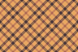 aankoop naadloos vector patroon, jeugd kleding stof Schotse ruit textuur. Kerstmis kaart plaid controleren textiel achtergrond in oranje en pastel kleuren.