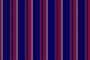 t-shirt verticaal kleding stof vector, fashioned structuur achtergrond lijnen. meetkundig naadloos textiel streep patroon in indigo en rood kleuren. vector