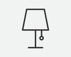 licht dimmer icoon lijn modieus ontwerp. elektriciteit lamp besparing energie teken. zwart en wit vlak stijl. vector