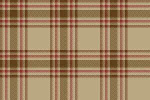 plaid achtergrond, controleren naadloos patroon in beige. vector kleding stof structuur voor textiel afdrukken, omhulsel papier, geschenk kaart of behang.