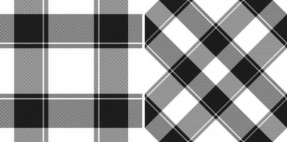 patroon Schotse ruit structuur van plaid controleren kleding stof met een achtergrond naadloos vector textiel. reeks in monochroom kleuren van gemengd Rechtdoor strip ontwerp.