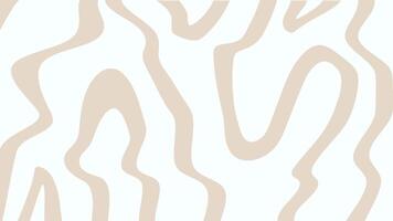 abstract bruin golvend vorm patroon Aan wit achtergrond. vector illustratie