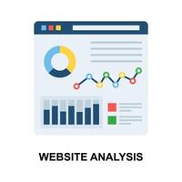 online gegevens analyse vector ontwerp, premie concept icoon van web analytics