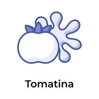 creatief icoon ontwerp voor Spaans la tomatina, tomaat festival vector