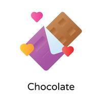 lekker chocola, een verbazingwekkend icoon van chocola in bewerkbare stijl vector