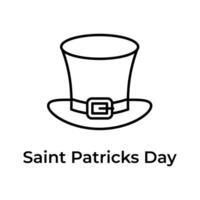 creatief en uniek icoon van st Patrick dag in modern ontwerp stijl vector