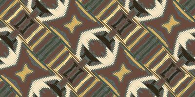 stropdas kleurstof patroon naadloos mughal architectuur motief borduurwerk, ikat borduurwerk vector ontwerp voor afdrukken inheems kunst aboriginal kunst patroon bloemen kurti mughal grens