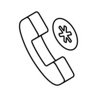medisch noodgeval telefoontje vector ontwerp in modieus isometrische stijl