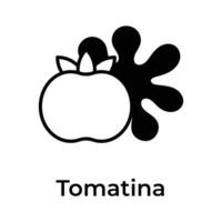 creatief icoon ontwerp voor Spaans la tomatina, tomaat festival vector