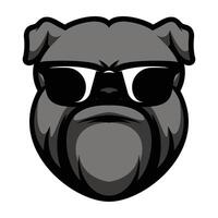 bulldog zonnebril ontwerp vector