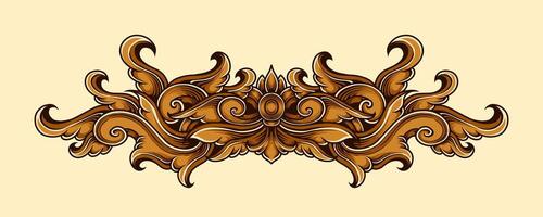 klassiek ornament ontwerp gravure vector