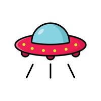 ufo icoon vector ontwerp sjabloon in wit achtergrond