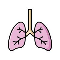 longen icoon vector ontwerp sjabloon in wit achtergrond