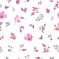 naadloos waterverf bloemen patroon. hand- getrokken illustratie geïsoleerd Aan pastel achtergrond. vector eps.