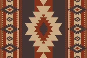 zuidwestelijk Navajo meetkundig strepen patroon. aztec zuidwesten meetkundig vorm naadloos patroon rustiek Boheems stijl. etnisch zuidwesten patroon gebruik voor textiel, tapijt, kussen, bekleding, enz vector