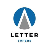 eerste brief een icoon logo ontwerp sjabloon vector