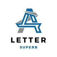 eerste brief een icoon logo ontwerp sjabloon vector