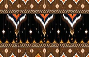 ikat meetkundig folklore ornament met diamanten. tribal etnisch vector textuur. naadloos gestreept patroon in aztec stijl. volk borduurwerk. Indisch, scandinavisch, zigeuner, Mexicaans, Afrikaanse tapijt.
